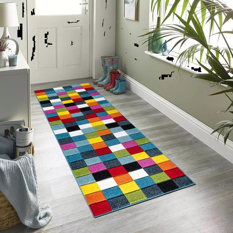 Herricks Abstract Hand Tufted Area Rug, Rectangle 60 x 110cm