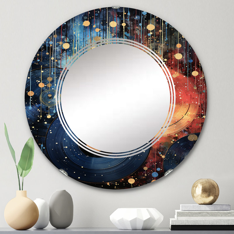 Phobos Circle Mirror, 24" x 24"
