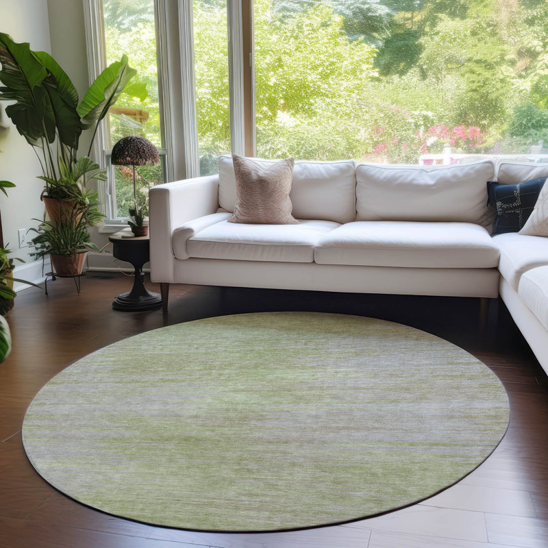  Malchow Non-Slip Indoor Outdoor Door Mat, Round 8'