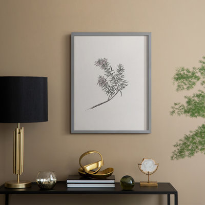 Impression florale vintage encadrée CLXIX - bois massif