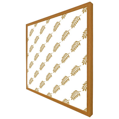 Odle Gold Leaf Pattern - Single Picture Frame Print