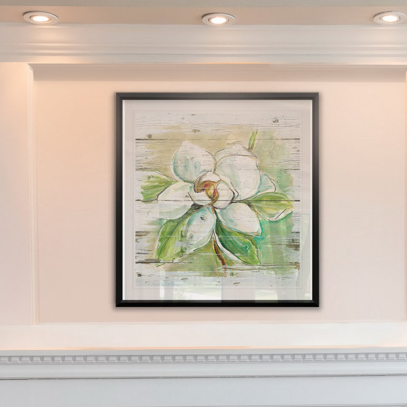 Country Magnolia - reproduction de cadre photo, H 22,5 po x l 22,5 po x P 1,5 po