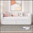 Twin Size Upholstered Daybed With Ergonomic Design Backrest And 2 Drawers-466858858