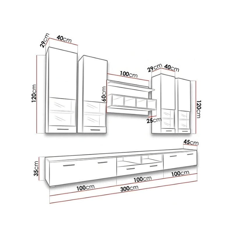 Balmorhea for TVs up to 65", White