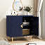 Buffet moderne 31,7 po avec 2 portes décoratives en relief Shenade-580571284