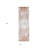 8' Ivory Red And Gray Abstract Runner Rug