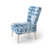 Mélange de polyester bleu / blanc