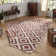Malta Flatweave Orange/Cream Rug