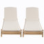 Chaise longue avec coussin Mallacia