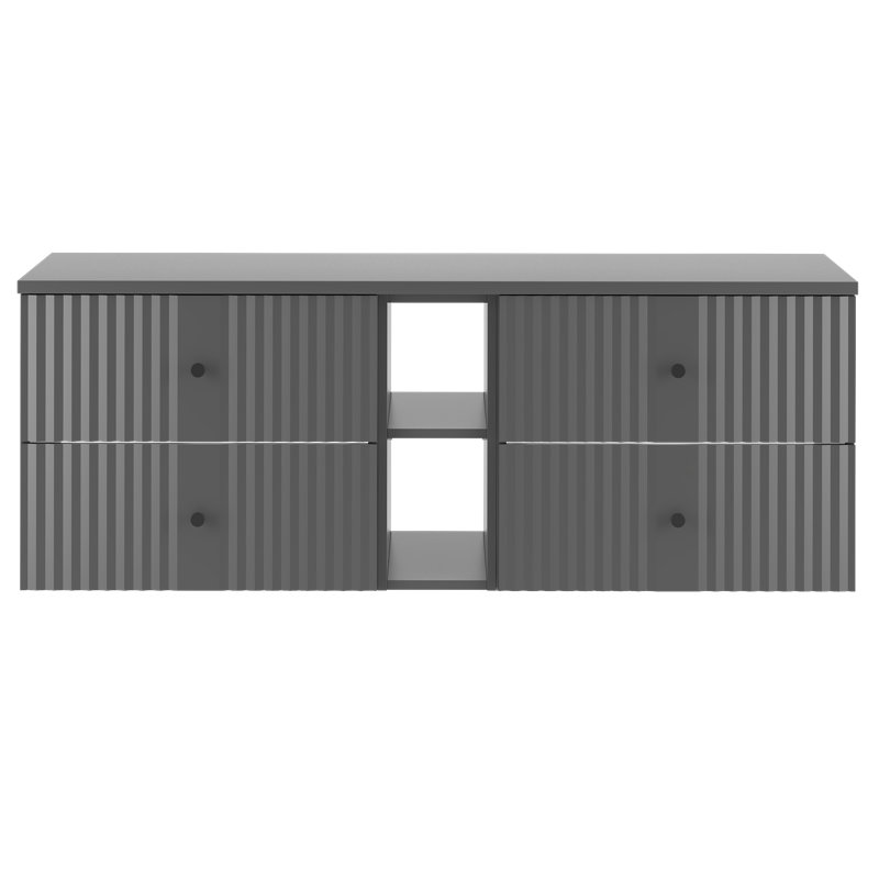 Arashel Bathroom Storage Furniture Set, Black
