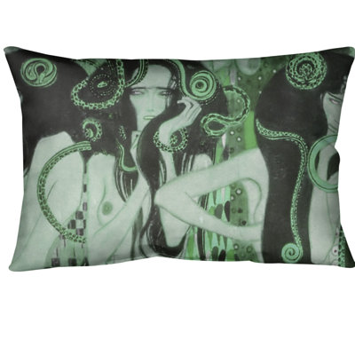 Housse de coussin lombaire frise beethoven