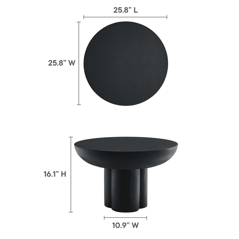 Modway Caspian Coffee Table, Black