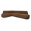 Clemence Dining Banquette L Shape 127"-Crypton Nomad Mushroom