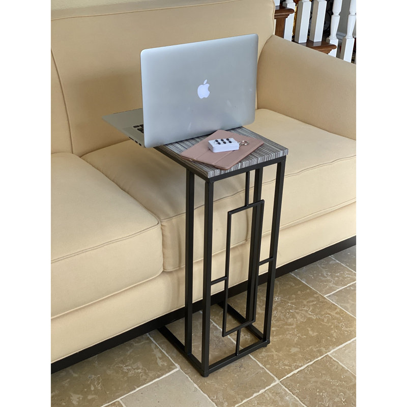 C-Shaped Computer Tray Table 2 Piece Set, Gray