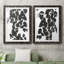 Pothos Silhouette I - ensemble de 2 reproductions de dessins encadrés-501853582-501853577