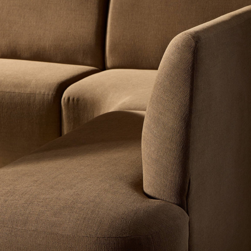 Clemence Sectional, 36" H x 128" W x 88.5" D