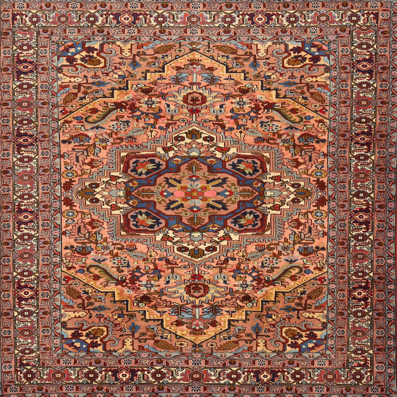 Oriental Indoor Rug, Square 3'