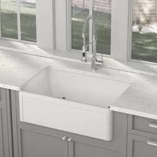 30'' L Single Bowl Ceramic Kitchen Sink