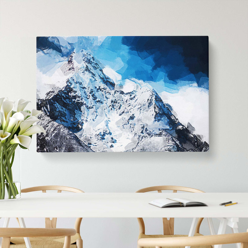Mount Everest In Abstract - Wrapped Canvas, 50cm H x 76cm W x 3cm D