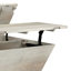 Table basse à plateau relevable moderne en bois de manguier l 36 po Abba-78332211