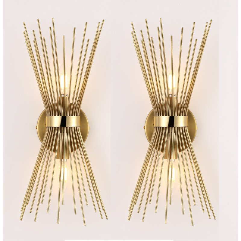 Jovenko Candle Wall Light, Gold