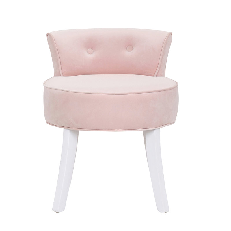 Joie Accent Stool, Pink/White 