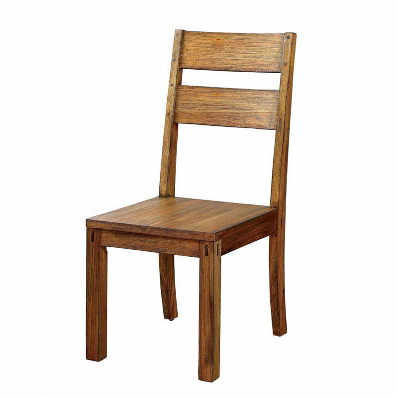Ensemble de chaises de salle à manger en bois massif 2 pièces