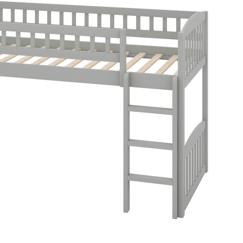 Lit mezzanine simple avec glissoire et échelle