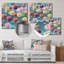Lollipop Dream Pattern IV - Desserts, art mural en métal-1269512229