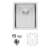 Undermount Kitchen Bar Sink 16 Gauge  Sink with Bottom Grid-124063261-124063262