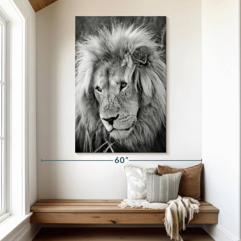 Lion Brampt mâle I, H 51 po x l 34 po