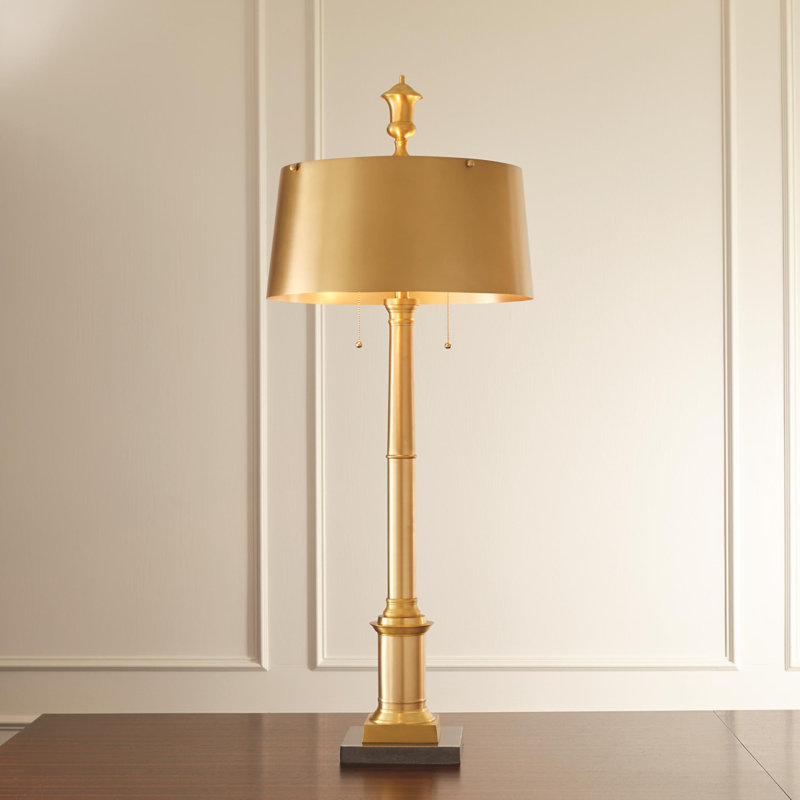 Library Lamp, Antique Brass