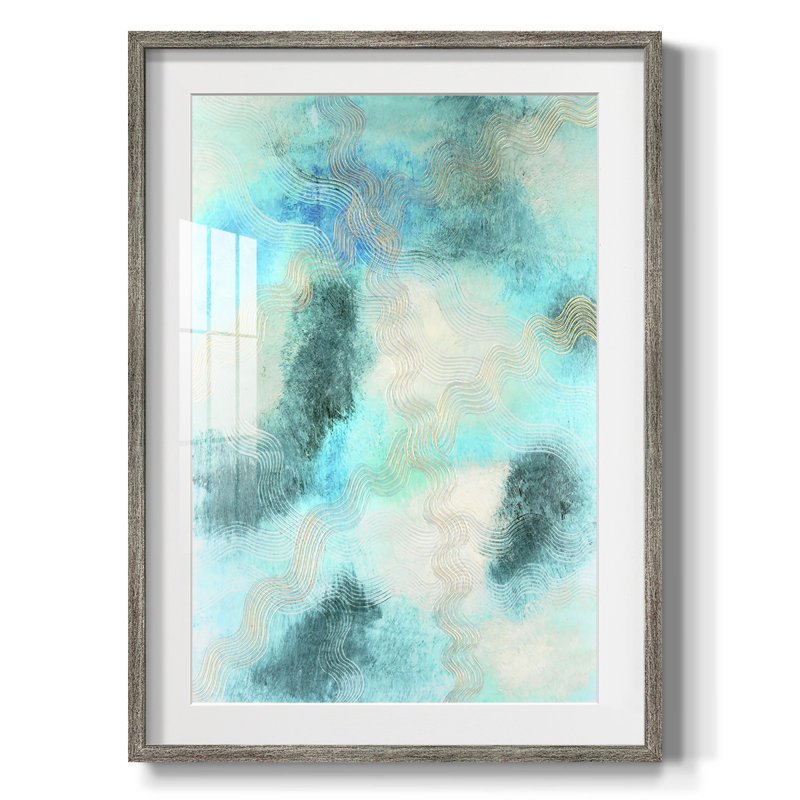 Blue Shift II - impression encadrée, Vieilli, H 25,5 po x l 17,5 po
