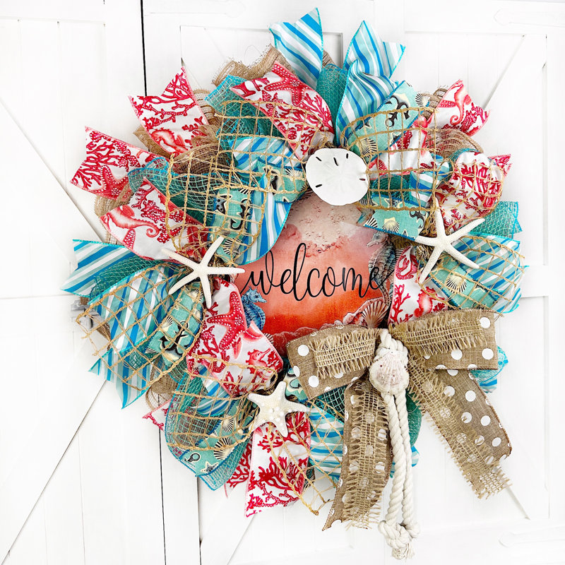 Couronne en maille 20 po Seahorse Beach