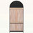 71 Inch Tall Arched Storage Cabinet with 2 Large Drawers,and Glass Doors for Modern Farmhouse Storage-240229834