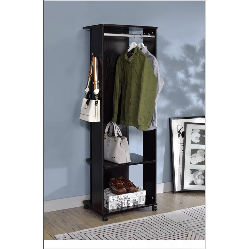 Kolen Espresso Finish Hall Tree Simple design, multi-functional use, classic and durable