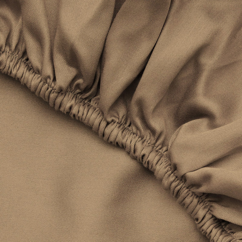 Drap-housse Ranforce, Drap-housse de taille simple, Brun clair