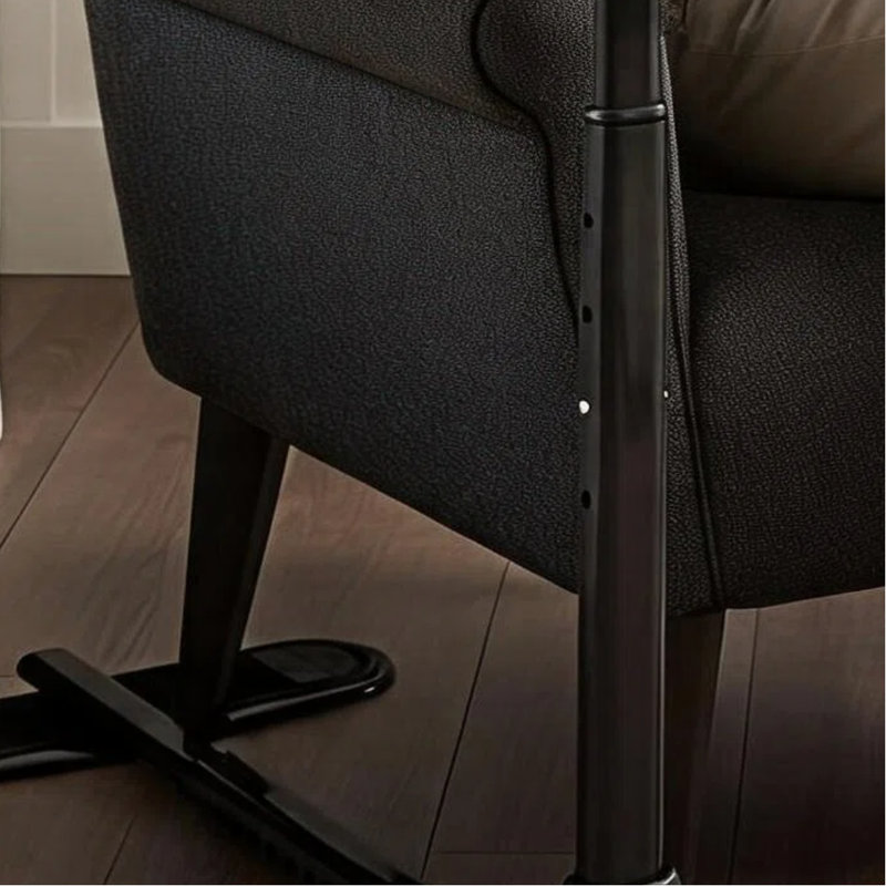 Table-plateau multifonctionnelle réglable en bambou avec poignée de sécurité ergonomique, bureau d’assistance à domicile