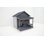 Niche pour chien avec toit en bois massif et grande terrasse