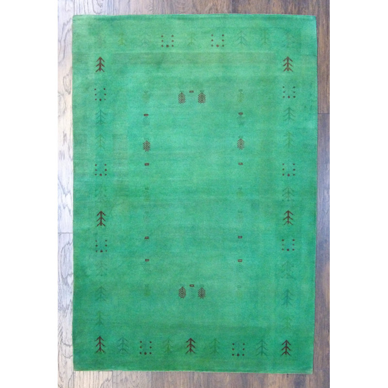 Tapis vert unique 4 pi x 6 pi Calondra
