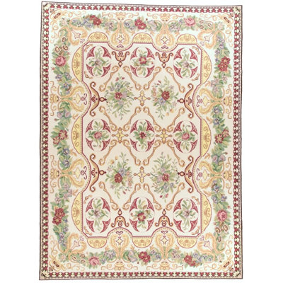 Wool Floral Area Rug