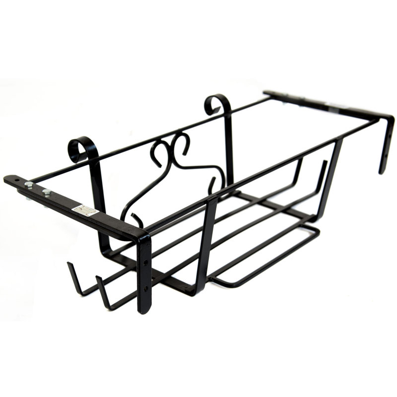 Heracleitus Metal Railing Planter, 17.50cm H x 73.00cm W x 28.50cm D
