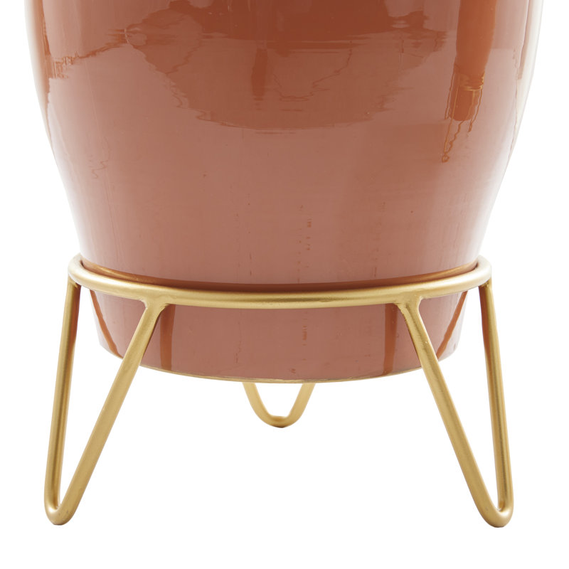 Metal Cachepot, Pink