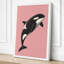Leaping Orca Modern - Wrapped Canvas-134712736-134712749