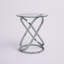 Dimitri Glass and Metal End Table-74167540