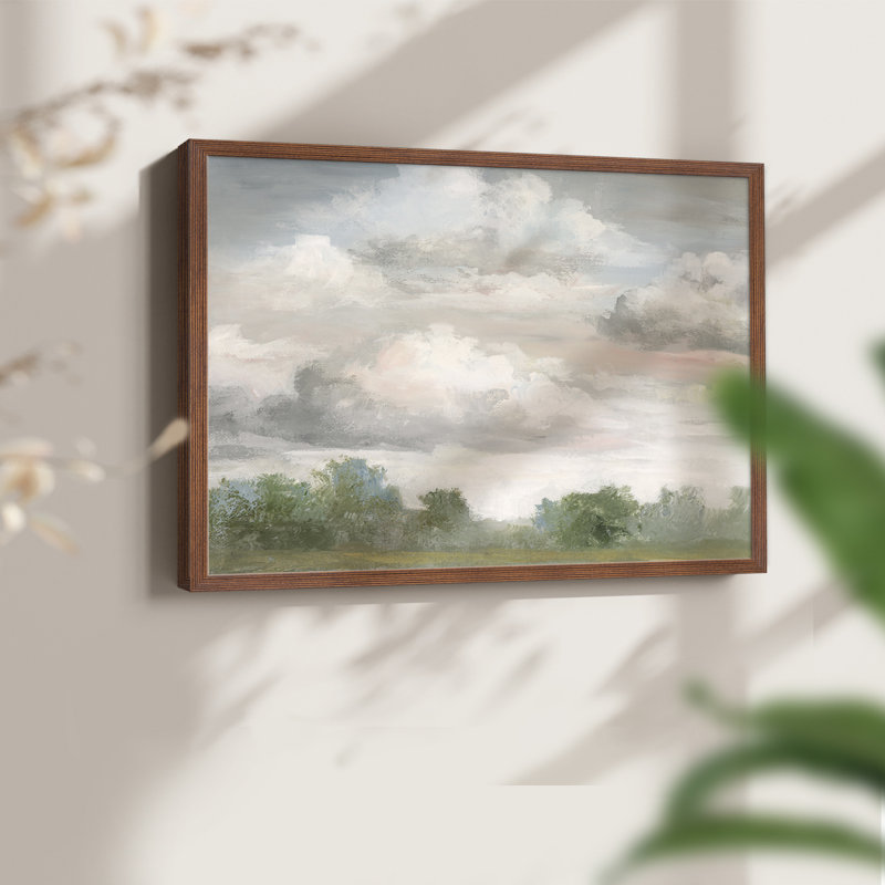 «Pastel Monring Sky», impression encadrée, H 22 po x l 28 po, Noyer