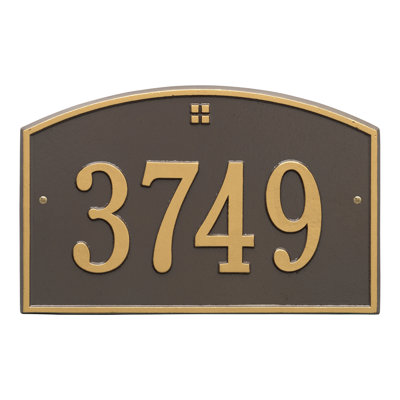Cape Charles 1-Line Wall Address Plaque