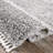 Shields Modern Performance Shag Tasseled Gray Rug-119594485