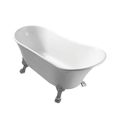 63'' x 28'' Freestanding Soaking Acrylic Bathtub