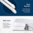 Slim Zero Round Bidet Toilet Seat, Non-Electric, Dual Nozzles, Slow Close Lid and Night Light